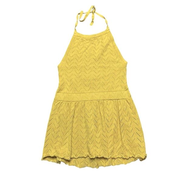 FOR LOVE AND LEMONS Knitz Halter Top Yellow Size Small - Picture 3 of 9